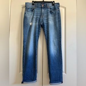 🖤J.Crew Men’s Slim-Fit Stretch Jeans – W34 x L32 – Resin Rinse Rinse